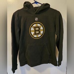 NHL Boston Bruins Hoodie Pullover Black Yellow Youth Size L (14/16)